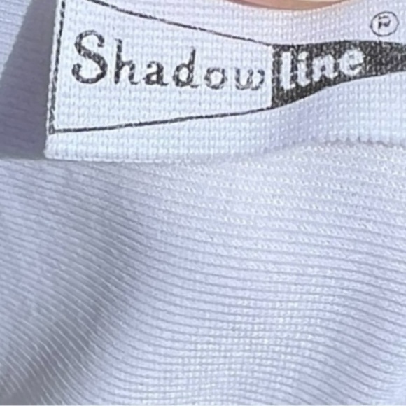 🌻Vintage Shadowline White Nylon Midi-Length Elastic Waist Slip Lace Hem Size S - Picture 5 of 6